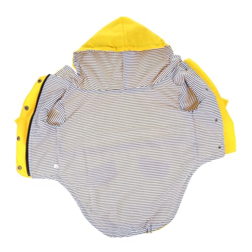 Happyyami Regenmantel für Haustiere Kleiner Hund Regenmantel Hunderegenjacke mit Kapuze Poncho Kleider nützlicher Regenmantel stylische Hunderegenmäntel der Hund Kleidung Jacken von Happyyami