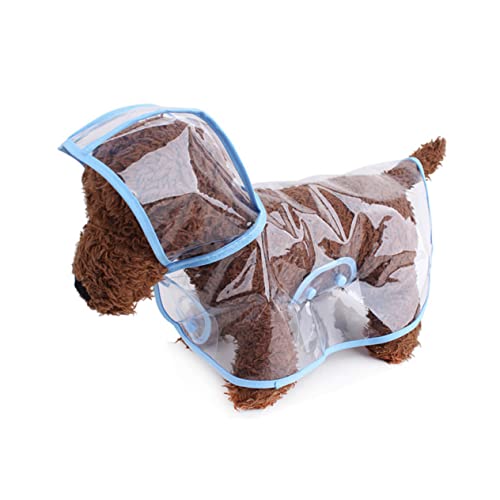 Happyyami Regenmantel für Haustiere Kleiner hunderegenmantel mit Kapuze Hund Regen Mantel Regenponcho wimperntusche Regenbekleidung für Haustiere Mode Regenjacke Haustierzubehör von Happyyami