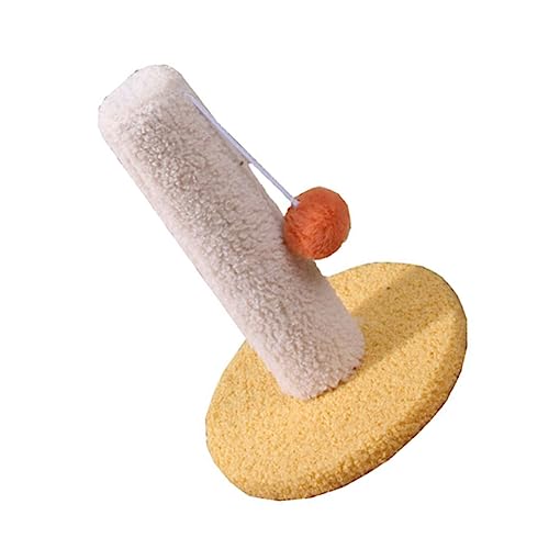 Happyyami Reibende Säule Katzenkratzer Aus Sisal Nagelkratzer Für Katzen Katzenbaum Kratzständer Für Katzen Kratzspielzeug Für Katzen Kätzchen Kratzbäume Für Katzen Katzenmöbel Yellow Plüsch von Happyyami