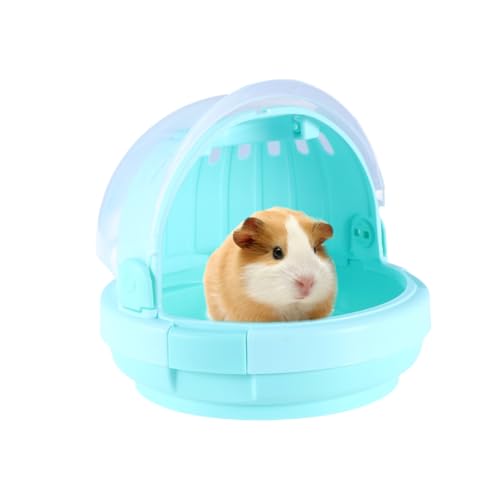 Happyyami Reise Hamster Trage Hamsterkäfig Tragbar Outdoor-spielset Transportbox Für Haustiere Im Freien Meerschweinchen Spielzeug Outdoor-Spielzeug Reise-Hamster-Tragetasche Green von Happyyami