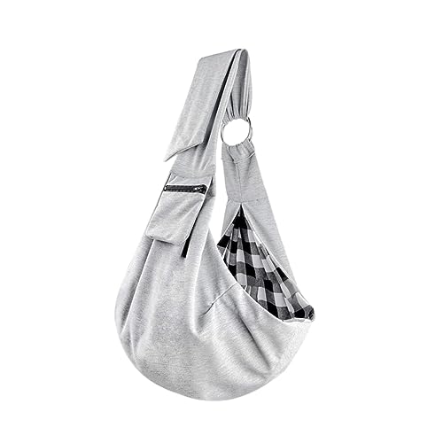 Happyyami Reisetasche Für Katzen Katzen-umhängetasche Hundetragetasche Umhängetasche Zum Umhängen Vordertasche Für Haustiere Kleiner Welpenträger Petg Reisetasche Für Hunde Katzentasche Grey von Happyyami