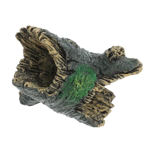 Happyyami Aquarium Hideout Ornament Reptile Hide Tank Schlange Habitat Gecko Schildkröte Baum Loch Modell Aquarium Garnelen Höhle von Happyyami