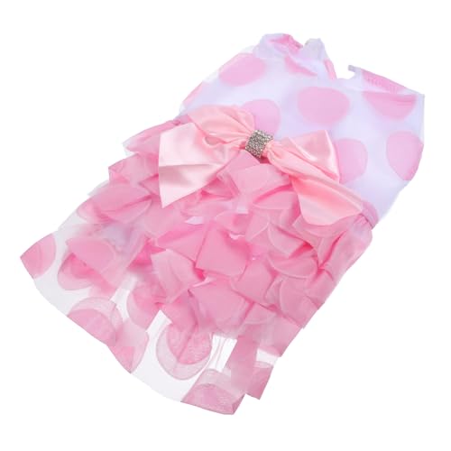 Happyyami Rock Bowknot-Tutu-Kleider für Hunde Hund Tutu Hundekleider für kleine Hunde Spitzenkleid für Welpen Hund Prinzessin Kleider Kleid mit Bowknot für Haustiere Tutu-Kleid für Haustiere von Happyyami