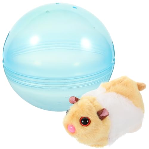 Happyyami Rolling Ball Toy Cat Teaser Toy Cats Bunny Toy Rabbit Chew Toys Kitten Automatic Cat Toys Pet Toy Chinchilla Running Hamster Wheel Cat Toy Balls Mini Funny Cat Plastic Child Catnip von Happyyami