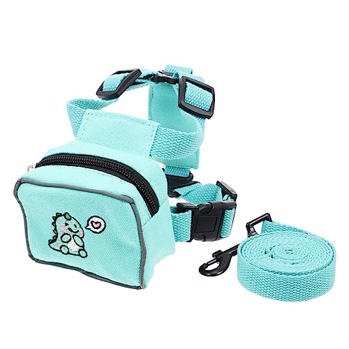 Happyyami Rucksack für Haustiere pet Backpack hundegurt hundegürtel Hundeleine Rucksack Hündchen-Satteltaschen Welpengeschirr wanderrucksäcke Katzengeschirr und Leine Katzentasche Polyester von Happyyami