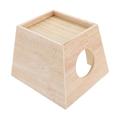 Happyyami Rutin Hühnerchalet Nistkästen Für Hühner Hamsterversteck Haustier-mäuse- Käfig Für Meerschweinchen Spielzeug-Haustiere Spielzeughase Hase Schlafkabine Spielzeug Küken Holz von Happyyami