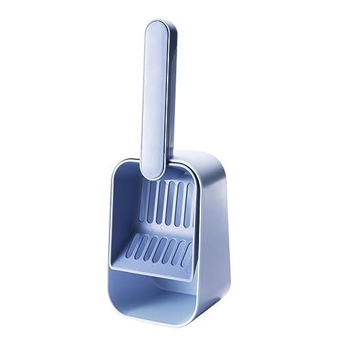 Happyyami Schaufel für Katzenstreu Bausatz Katzenbedarf Wurf fangen Schaufeln für Katzenstreu cat Litter Shovel katzenstreu schippe Haustier Katzenstreu Schaufel Haustierzubehör PVC Blue von Happyyami