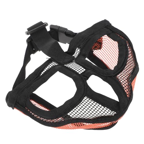 Happyyami Schnauze Maulkorbschutz Für Hunde Atmungsaktive Mesh-hundemaske Anti-Bell-maulkorb Heimtierbedarf Haustiersachen Hundemaulnetzkäfig Maulkorb Für Hunde Im Freien Nylon Netz von Happyyami