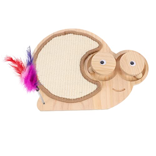 Happyyami Sisal Cat Crock Post Katkum Beise Toppe Tepiete Feader Kate Spielzeugkatze Katze Boden Rakse Katze Kätzchen Katze Kratzen Katze Turntable Kätzchen Kratzer Spielzeugholzholz Holz von Happyyami