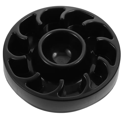 Happyyami Gesunde Ernährung Futternäpfe für Haustiere Hund Slow Feeder Bowl Glattes Schwarz Hilft Fettleibigkeit Zu Verhindern von Happyyami