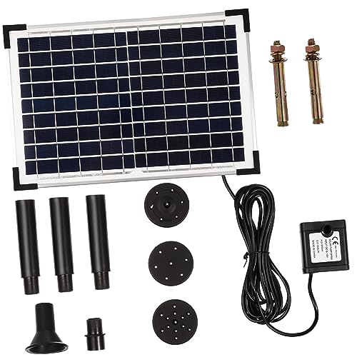 Happyyami Solarbetriebene Gartenbrunnenpumpe 10W Leistungsstarke Solarbrunnen Für Den Außenbereich Dekorativer Wasserspielbrunnen Für Teich Terrasse Und Balkon Und von Happyyami