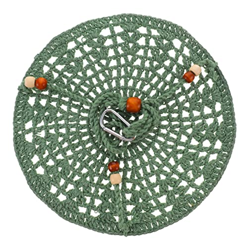 Happyyami Sommer Hängematte Reptil-Liege-hängematte Nymphensittich Spielzeug Hängematte Spielzeug Für Bärtige Drachen Hängematte Für Reptilien Anolen Hängematte Baumwollseil Green von Happyyami