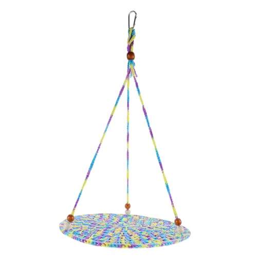 Happyyami Sommer Hängematte Spielzeug für Sittiche Eichhörnchen Spielzeug Reptil pet Bed haustierfeldbett Katze Hängematte bärtiges Drachenbett Accessoires für Bartagamen Baumwollseil von Happyyami