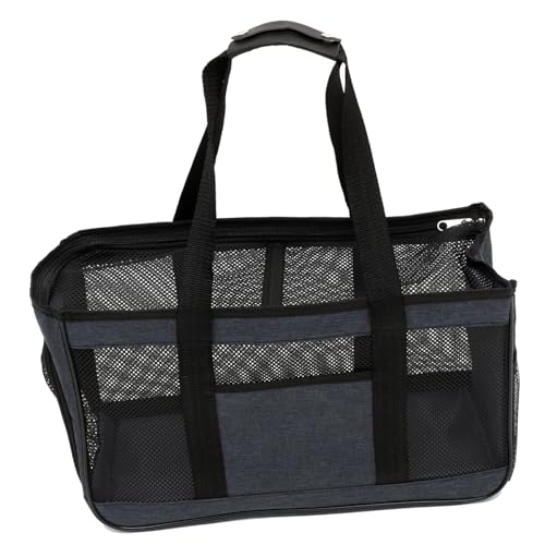 Happyyami Tasche Für Haustiere Reisekoffer Kätzchen Reisebrieftaschen Reise-welpentransportbox Von Der Fluggesellschaft Zugelassene Hundetasche Sommer Tragetaschen Oxford-Stoff Blue von Happyyami