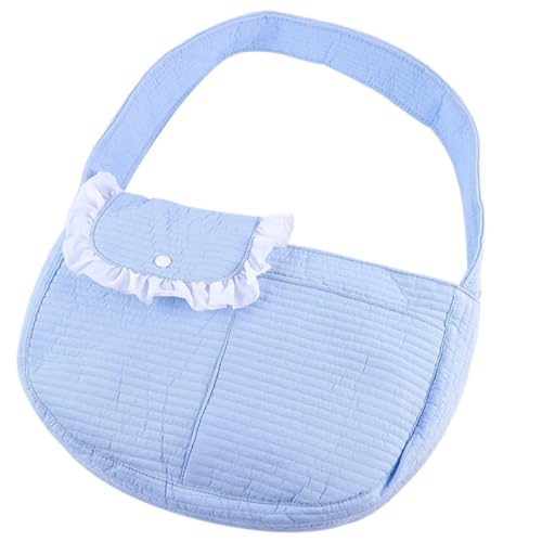 Happyyami Tasche Für Haustiere Tragetuch Für Katzen Hundetragetasche Hunderucksack Für Kleine Hunde Kätzchenrucksack Haustiertragerucksack Reise-welpentasche Katzenträger Polyester Sky-Blue von Happyyami