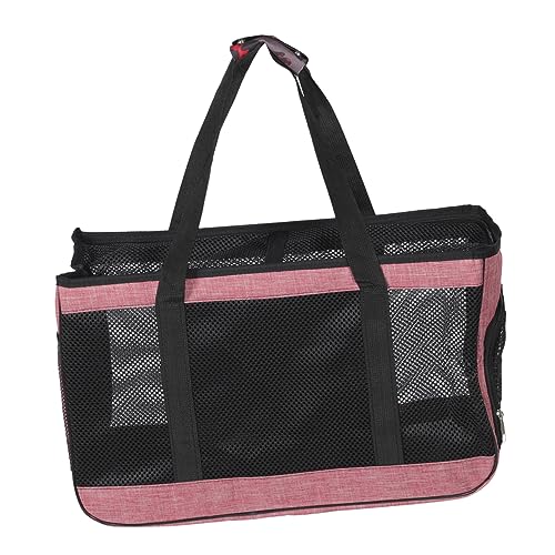 Happyyami Tasche für Haustiere Reisetasche für Welpen hundetragetasche kleine Katze Hunde tragetaschen Dog Carrier Bag hundekotbeutel tragbarer Welpenträger Kätzchenträger Oxford-Stoff Rosa von Happyyami