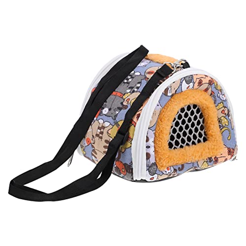 Happyyami Tierfreundlicher Tragetasche Für Hamster Chinchilla Und Andere Kleine Haustiere Tragbarer Rucksack Mit Tiermotiv Ideal Für Outdoor Reisen Und Ausflüge Leicht Und Atmungsaktiv von Happyyami