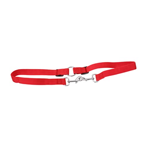 Happyyami Trainingsleine für Hunde zweiköpfige Leinen Haustierbedarf Doppelclip-Leine Correa para Haustierleinen hundegurt hundelaufband Trainingsleine für Haustiere Hundetraining führen rot von Happyyami