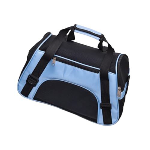 Happyyami Transportbox für Hunde Hundeträger Katzenträger Katzentrage groß großer Katzentransporter Tragetasche für Katzen Kaninchenträger pet Backpack Haustierträger Hund Tragetasche Blue von Happyyami