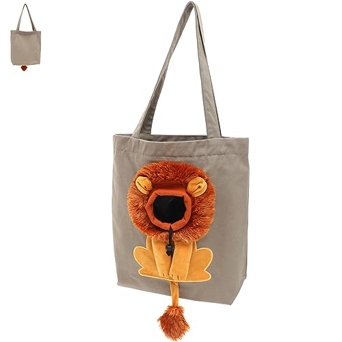 Happyyami Umhängetasche Katzentragetasche Schultertasche Hundetasche Reisetasche Cordtasche große Hobo-Tasche Reiserucksack Haustiere Geldbörse Haustierbedarf Einkaufstaschenträger Segeltuch von Happyyami