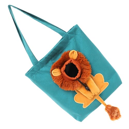 Happyyami Umhängetasche Katzentragetasche Tragetasche für Haustiere Hundeträger Hunde Tragetasche Dog Carrier Bag Reisetasche Reisehandtasche Tragetasche aus Segeltuch für Haustiere Sky-Blue von Happyyami