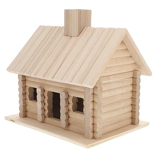 Happyyami Vogelhaus aus Holz zimmervoliere außenvoliere Vogelhaus für drinnen vogelkäfig Vogelhaus für draußen Vogel Zuhause Outdoor- kleine Holzhütte vogelhaus selber Machen hölzern von Happyyami