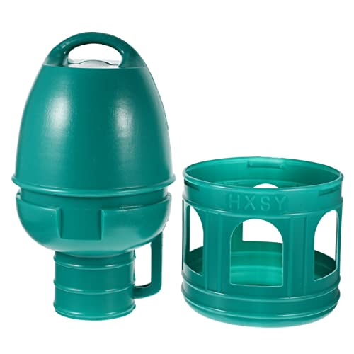 Happyyami Vogeltrinker Wasserflasche Futterspender Kolibri Taubenfutter Und Tränken Wasserspender Für Haustiere Futterautomat Für Haustiere Rohrzuführung System Pavillon Dark Green Plastik von Happyyami