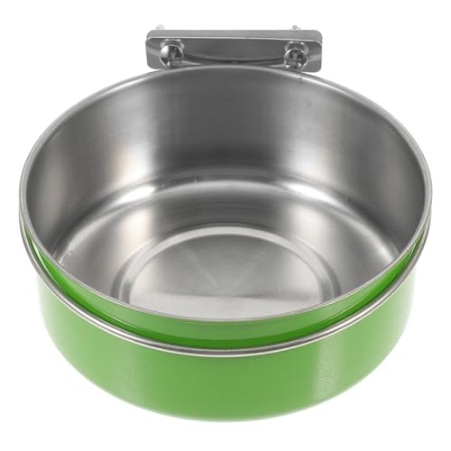 Happyyami Wandmontierter Hundenapf Fütterungsstallbecher Vogelfutterschale Tasse Wandmontierte erhöhte Hundenapf Platzsparender Hundenapf Welpenversorgung montierter Wassernapfhund Green von Happyyami