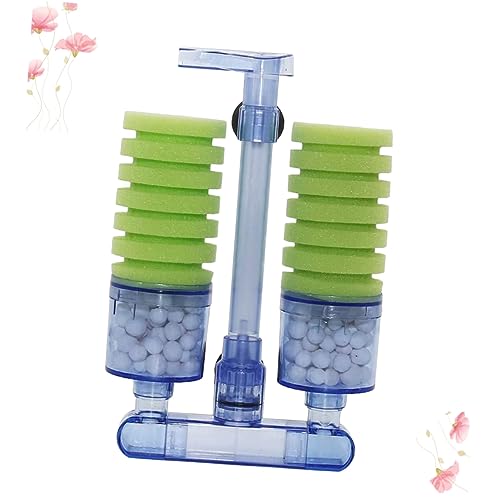 Happyyami Wasser Pneumatischer Biochemischer Tank Aquarium Pumpe Wasserfilter Für Krüge Sieb Krugwasser Doppelter Schwamm Schwammfilter Fischglas Filterschwamm An Der Wand Montiert von Happyyami