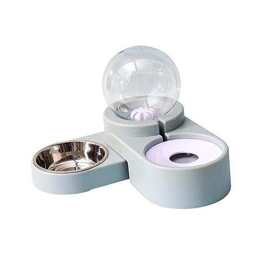 Happyyami Wasserspender Für Hunde 2 Schüssel Hund Haustierzubehör Wasserspender Für Katzen Wasserspender Für Tauben Katze Hund Wasserspender Komplett Automatisch Futternapf von Happyyami