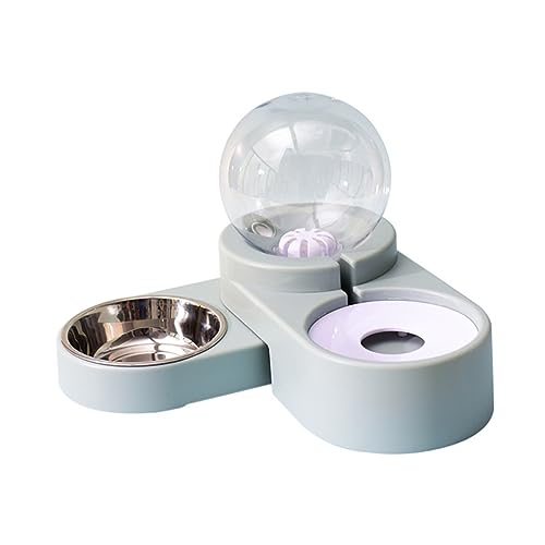 Happyyami Wasserspender Für Hunde Wasserspender Für Katzenfutter Haustierzubehör 2 Schüssel Hund Wasserspender Für Kätzchen Wassernapf Für Haustiere Wasserspender Für Haustiere Werkzeug Blue von Happyyami