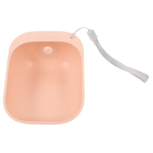 Happyyami Wasserspender für Haustiere Wasserflasche Adapter Trinkflasche für Hunde Wasserflaschen-Hundenapfaufsatz Wasserflaschenspender für Hunde Tragbarer Hundetrinknapf- Abs Rosa von Happyyami