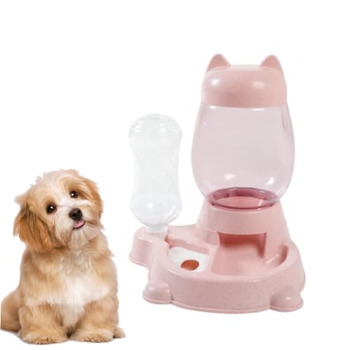 Happyyami Wasserspender für Katzen automatische Wasserzufuhr automatischer Wasserspender katzenfutter Futterautomat für Haustiere Wasserspender für Hunde Zubringer Hundenapf Trinkbrunnen von Happyyami