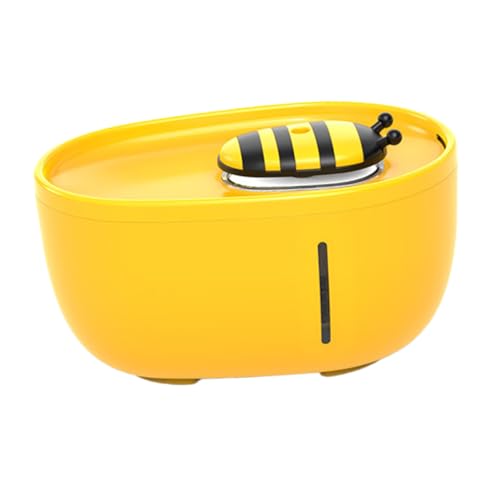 Happyyami Wasserzufuhr Automatische Tränkezufuhr Automatischer Wasserspender Für Hunde Wasserspender Für Ratten Haustier Trinken Automatische Tränke Für Katzen Heimtierbedarf Yellow Plastik von Happyyami