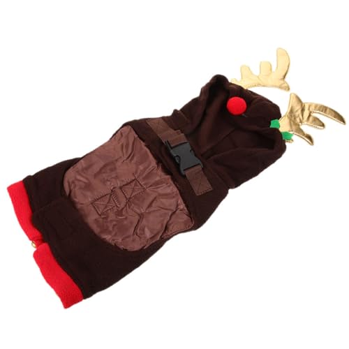 Happyyami Weihnachts-Haustier Kostüme Kleidung Für Haustiere Hund Weihnachten Hundekostüme Hundewindeln ännlich Weihnachtskostü Haustiere Halloween-kostüme Für Hunde Dackel Stoff Coffee von Happyyami