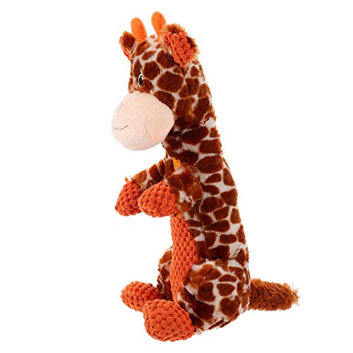 Happyyami Weihnachts-Kauspielzeug Für Hunde Ausgestopfte Giraffe Für Kleine Mittelgroße Und Große Hunde Biss-Weihnachts-Quietsch-Plüsch-Hundespielzeug Weihnachtsstrumpffüller Für Haustiere von Happyyami