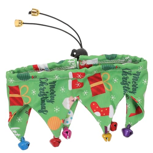 Happyyami Weihnachtskatzenschal dekoratives Katzenhalsband Hundekostüme katzenkleidungen Weihnachten Kleidung Weihnachten weihnachtsdeko Katzenhalsband mit Glocke für von Happyyami