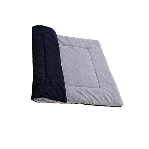 Happyyami Katzenkissen 60x40cm Winter Warm Pads Verdickte Pet Sleeping Pads Für Katzen Reversible Pet Mats Dunkelblau Gemütliches Katzenbett Für Drinnen Und Draußen Pflegeleicht Und von Happyyami