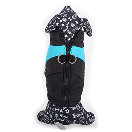 Happyyami Winddichte Weste Für Haustiere wasserdichte Hundekleidung Kleidung Für Kleine Hunde Welpengeschirr Chihuahua-kostüme Pufferwesten Winteroutfit Für Welpen Wasserfeste Jacke von Happyyami