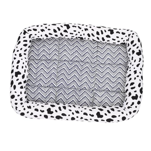 Happyyami Zwinger haustierbett pet Bed hundbetten Hundekühlung hundebeet Dog Bed Kühlkissen für Haustiere Hundebett aus Eisseide hundesofa Sommernest für Hunde Kühlmatte für Hunde Stoff Weiß von Happyyami