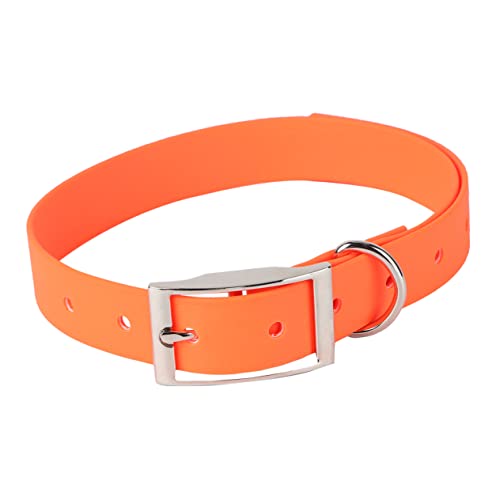 Happyyami aus Rindsleder Hunde hundekragen Dog hundehalsband Halsband für Hunde Halsband für Haustiere PIPI-Pads für Hunde Welpenhalsband Haustier Hundehalsband Orange von Happyyami