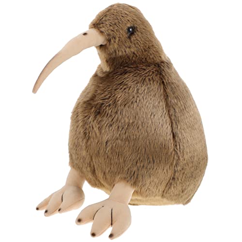 Happyyami dekorativer Vogel lauch Kuscheltier wohnzimmerdeko Lustiges Fun Toy Funny Toys Koala Plüschtier Plüschtiere Drachenspielzeug Raupe tierisches Vogelpuppe Brown von Happyyami