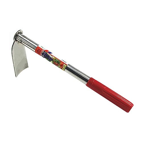 Happyyami kleine Stahlhacke Klinge Rechen Grubber Pinne Heugabel Garten geräte Set gartenwerkzeug Gartenhandwerkzeug Garten rankhilfen Weeding Tool handliches Gartenhacken Garten hacken rot von Happyyami