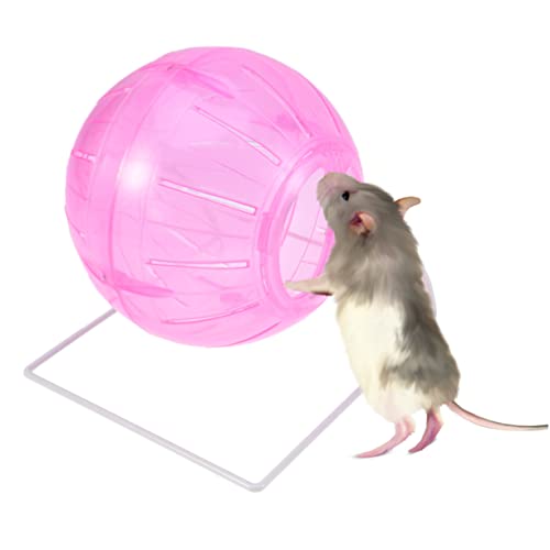 Happyyami kleines Haustier läuft über den Ball Hamsterkäfige und Lebensräume Haustiere kleines Haustier rollt Hamster Spielzeug hamsterspielzeug Laufball für Hamster Hamster-Laufball Rosa von Happyyami