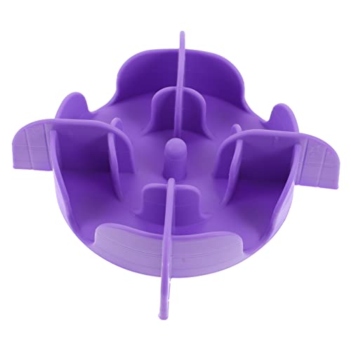 Happyyami langsamer Zubringer Suction Cup saugnäpfe tragegeschirr für Hunde hundekot Slow-Feeder-Schüssel Langsamer Futternapf für Hunde Futternapf für Welpen Hundezubehör Kieselgel Violet von Happyyami