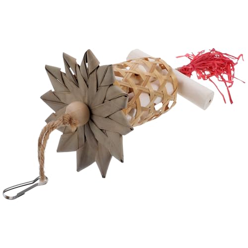 Happyyami zur Nahrungssuche für Papageien Hühnerspielzeug Hamsterspielzeug Hamsterfutter Bird Toys papageienspielzeug Vogel hängendes Kauspielzeug Bissfestes Vogelspielzeug hölzern von Happyyami