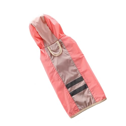 Haustier Hund Regenmantel Regenponcho Haustier Hund Overall Regenjacke Regenanzüge Hund Reflektierender Regenmantel Katzenregenmantel Kleiner Hund Regenmantel Hunderegenmantel Rosa Happyyami von Happyyami