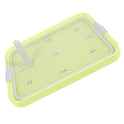 Haustiertoilette Haustiertraining Anti-rutsch-hundetoilette Kaninchentoilette Hunde-PIPI-Pads Mesh-hundetoilette Hundepipi-Zug-Toilette Welpenunterlagen Light Green Plastik Happyyami von Happyyami