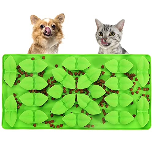 Hund Lecken Leckerli Matte Hunde Slow Feeder Schnüffelmatte Haustier Beruhigende Matte Angstlinderung Hund Katze Training Nassfutter Lecken Matte Pad mit Saugnapf für Hunde und Katzen (Upgrade) von Hapzoom