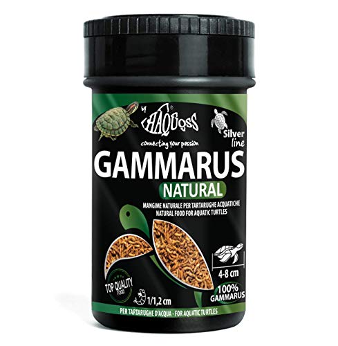 Haquoss Natürliches Gammarus Getrocknete Garnelen Schildkrötenfutter, 100 ml/11 g von Haquoss